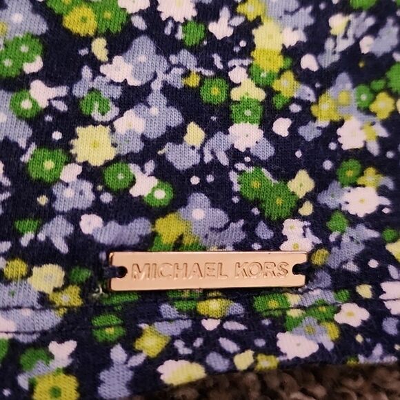 MICHAEL Kors floral shirt bell flare sleeves size S - Picture 3 of 9